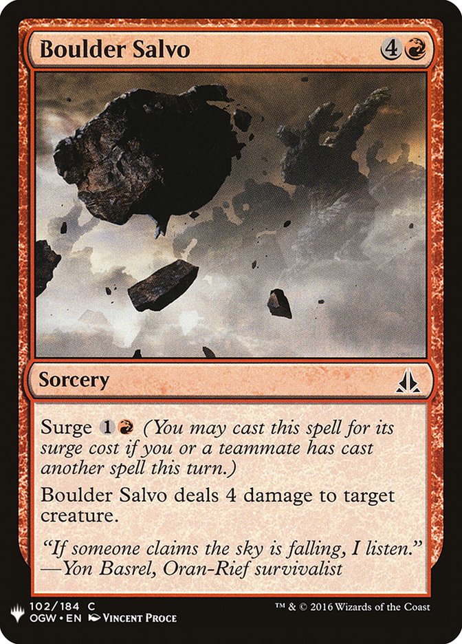 Boulder Salvo [Mystery Booster] | North Game Den