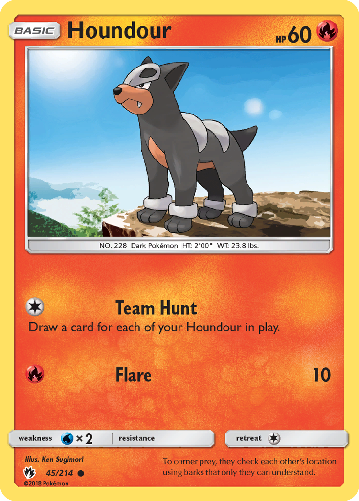 Houndour (45/214) [Sun & Moon: Lost Thunder] | North Game Den