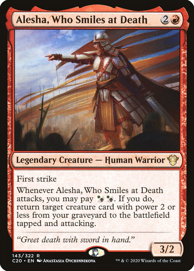 Alesha, Who Smiles at Death [Commander 2020] | North Game Den