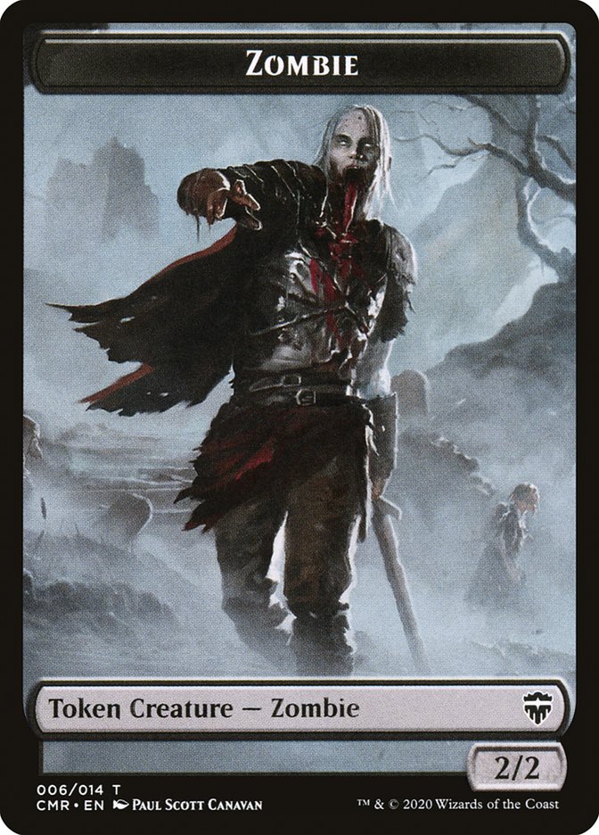 Elf Warrior // Zombie Token [Commander Legends Tokens] | North Game Den