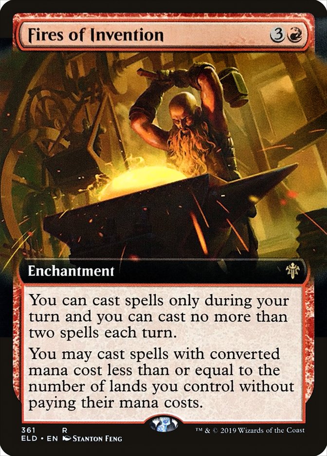 Fires of Invention (Extended Art) [Throne of Eldraine] | North Game Den