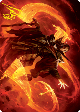 Plargg, Dean of Chaos Art Card (Gold-Stamped Signature) [Strixhaven: School of Mages Art Series] | North Game Den