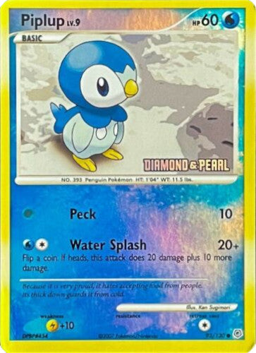 Piplup (93/130) (Diamond and Pearl) [Burger King Promos: 2008 Collection] | North Game Den