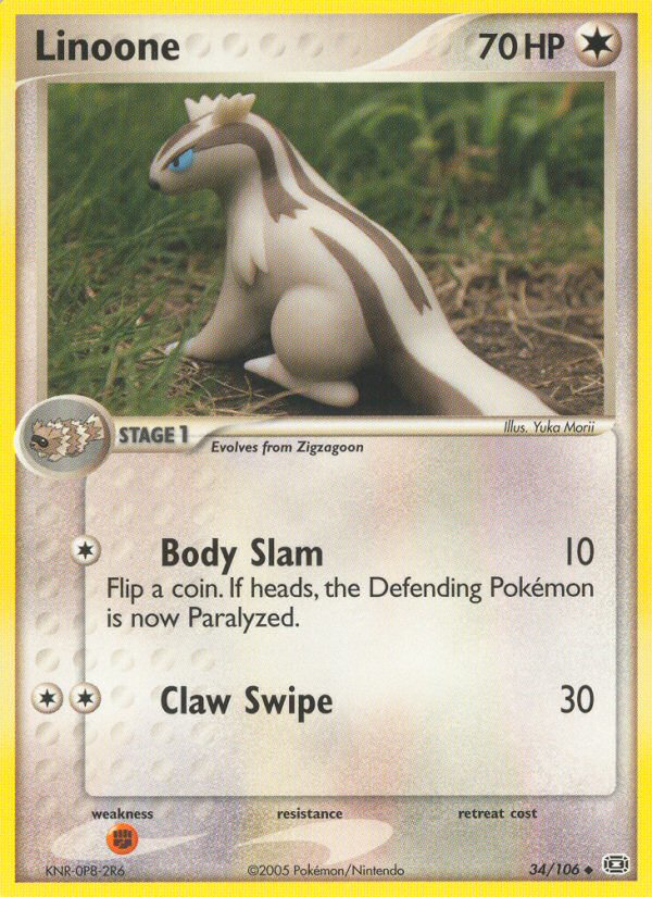 Linoone (34/106) [EX: Emerald] | North Game Den