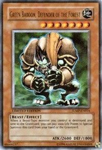 Green Baboon, Defender of the Forest [JUMP-EN014] Ultra Rare | North Game Den