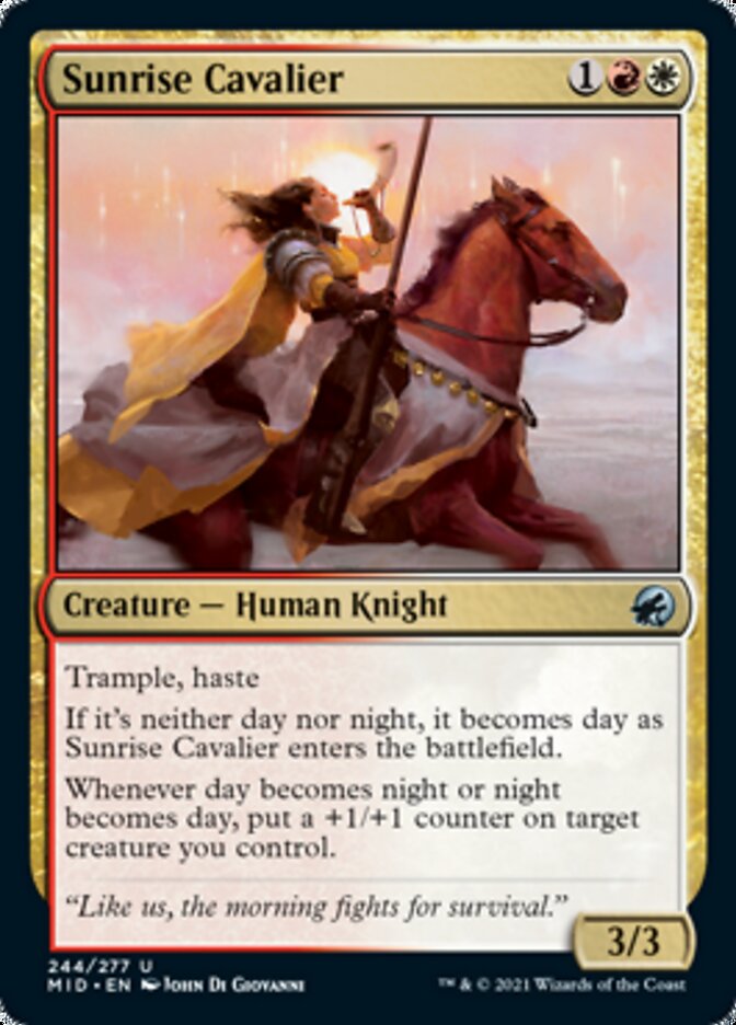 Sunrise Cavalier [Innistrad: Midnight Hunt] | North Game Den