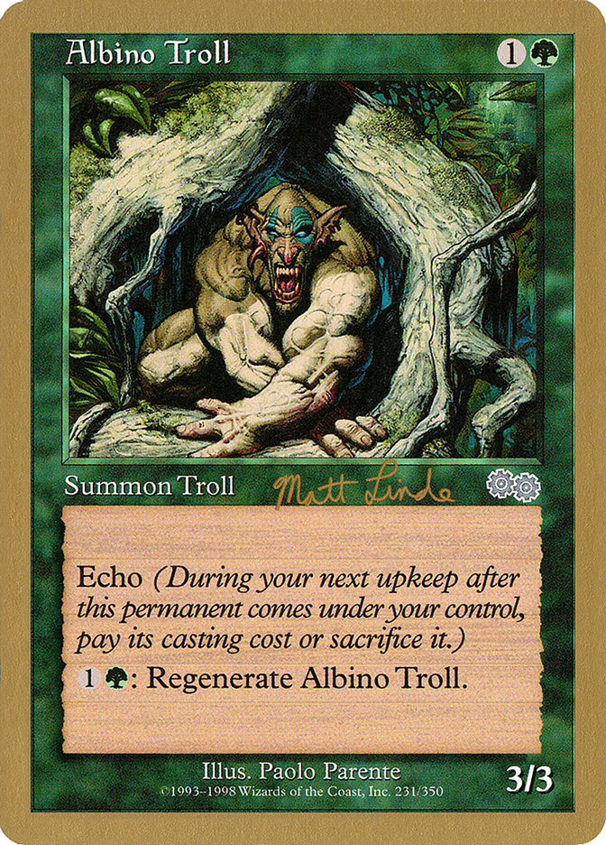 Albino Troll (Matt Linde) [World Championship Decks 1999] | North Game Den