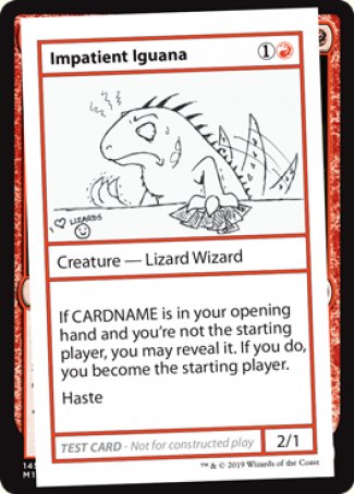 Impatient Iguana (2021 Edition) [Mystery Booster Playtest Cards] | North Game Den