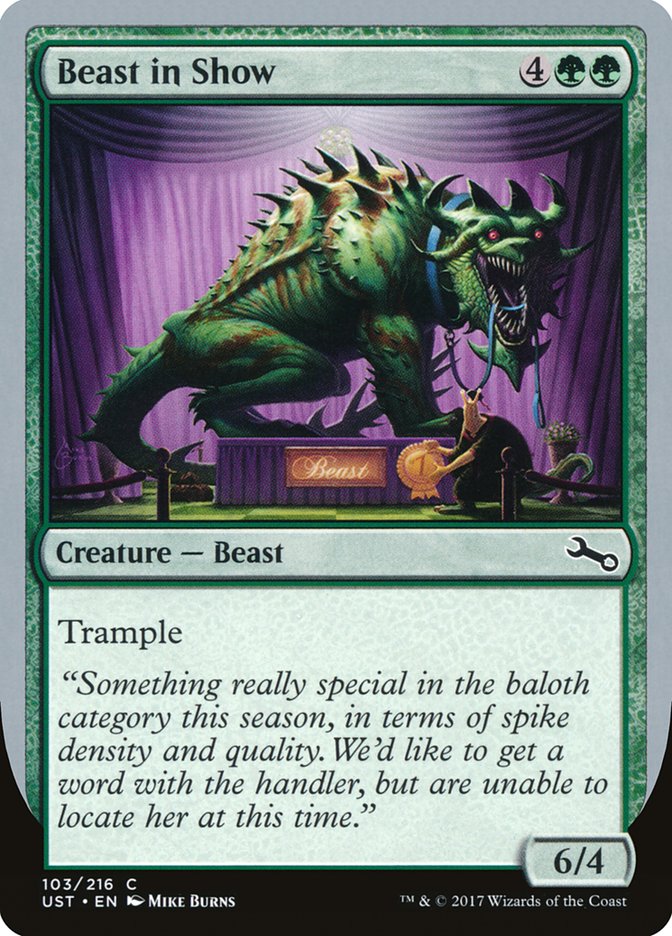 Beast in Show ("Something really special...") [Unstable] | North Game Den