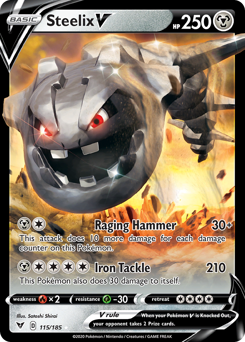 Steelix V (115/185) [Sword & Shield: Vivid Voltage] | North Game Den