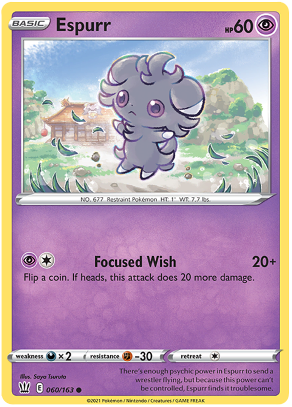 Espurr (060/163) [Sword & Shield: Battle Styles] | North Game Den