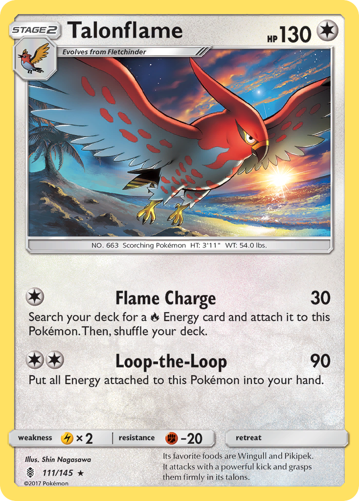 Talonflame (111/145) [Sun & Moon: Guardians Rising] | North Game Den