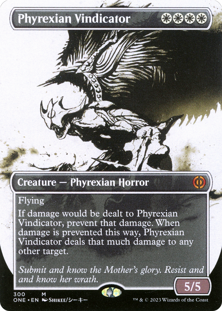 Phyrexian Vindicator (Borderless Ichor) [Phyrexia: All Will Be One] | North Game Den