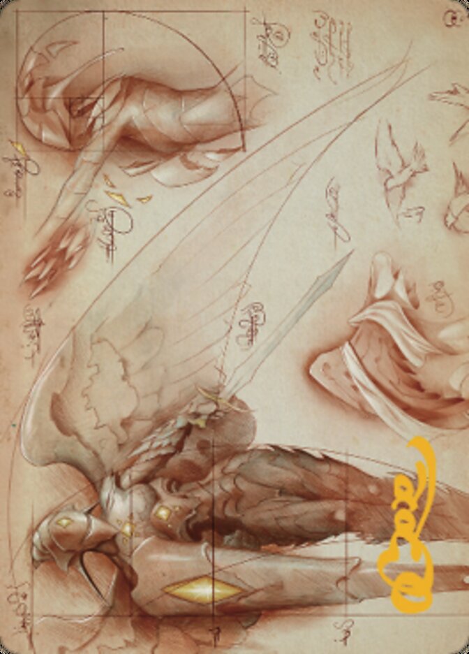Platinum Angel Art Card (Gold-Stamped Signature) [The Brothers' War Art Series] | North Game Den