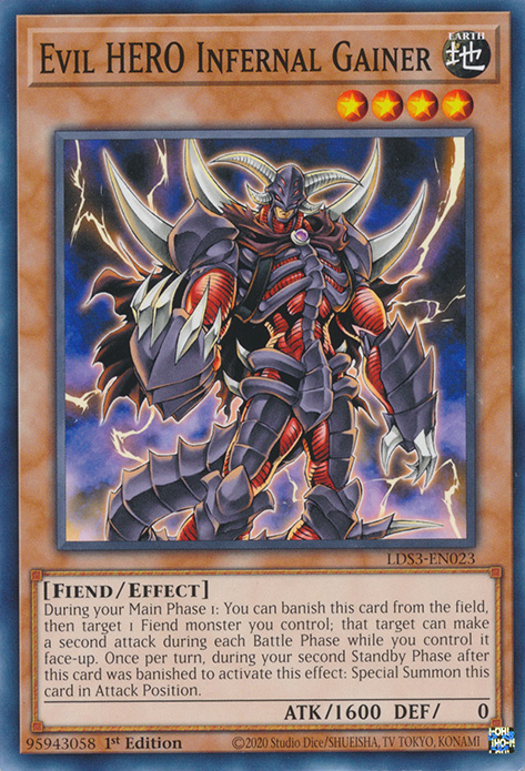 Evil HERO Infernal Gainer [LDS3-EN023] Common | North Game Den