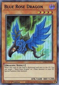 Blue Rose Dragon (Green) [LDS2-EN104] Ultra Rare | North Game Den