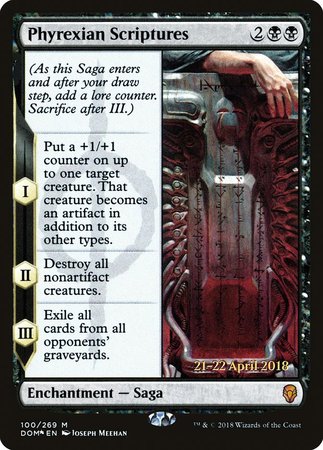 Phyrexian Scriptures [Dominaria Promos] | North Game Den