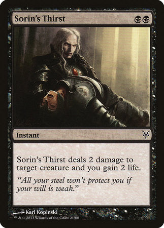 Sorin's Thirst [Duel Decks: Sorin vs. Tibalt] | North Game Den
