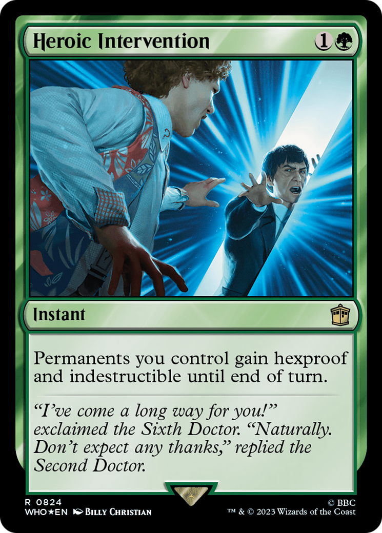 Heroic Intervention (Surge Foil) [Doctor Who] | North Game Den