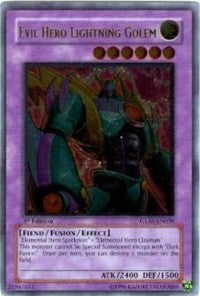 Evil Hero Lightning Golem (UTR) [GLAS-EN039] Ultimate Rare | North Game Den