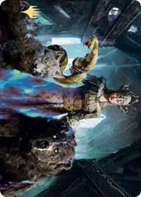 Kolvori, God of Kinship Art Card (Gold-Stamped Signature) [Kaldheim: Art Series] | North Game Den