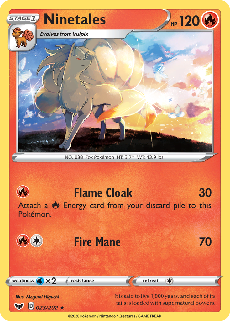 Ninetales (023/202) [Sword & Shield: Base Set] | North Game Den