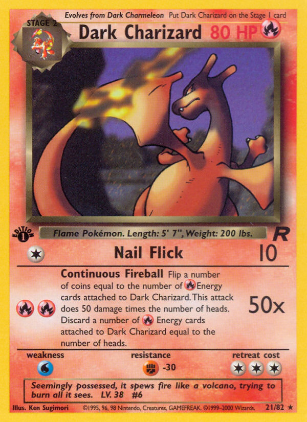 Dark Charizard (21/82) [Team Rocket 1st Edition] | North Game Den