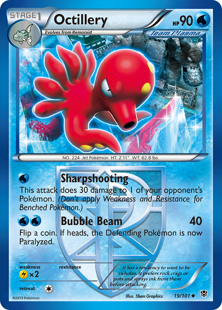 Octillery (19/101) [Black & White: Plasma Blast] | North Game Den