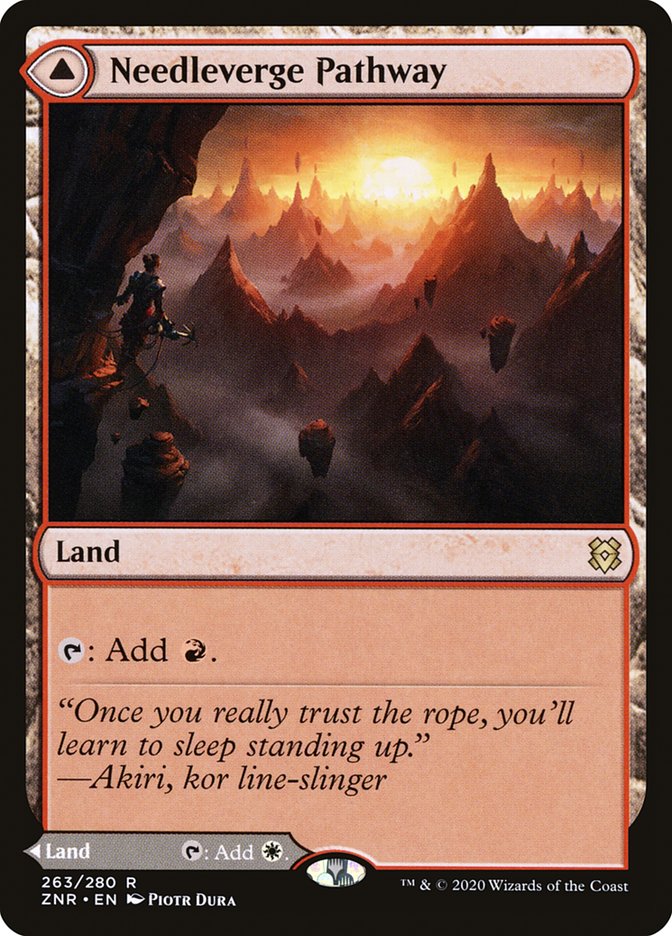 Needleverge Pathway // Pillarverge Pathway [Zendikar Rising] | North Game Den