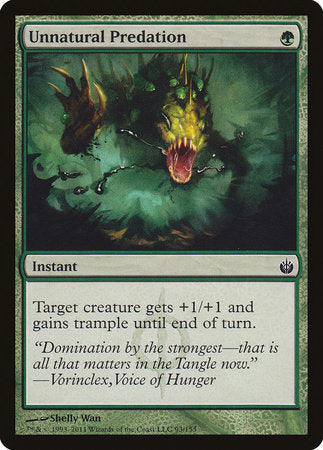 Unnatural Predation [Mirrodin Besieged] | North Game Den