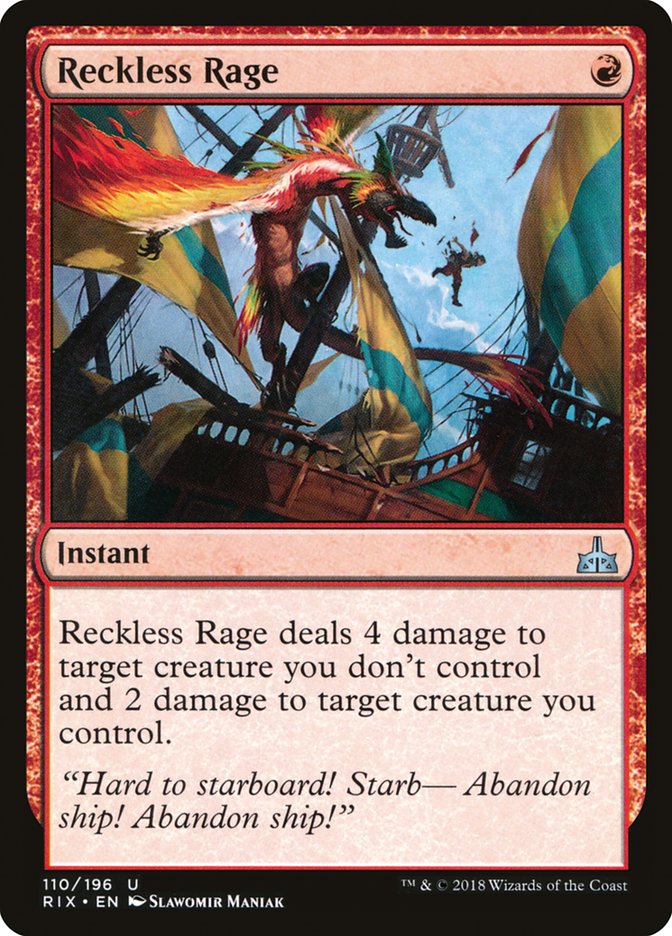 Reckless Rage [Rivals of Ixalan] | North Game Den