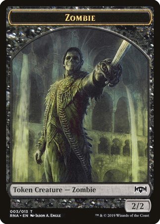 Zombie Token [Ravnica Allegiance Tokens] | North Game Den