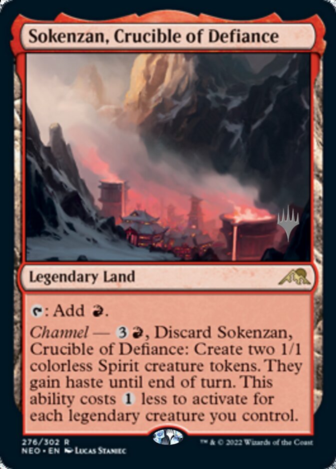 Sokenzan, Crucible of Defiance (Promo Pack) [Kamigawa: Neon Dynasty Promos] | North Game Den
