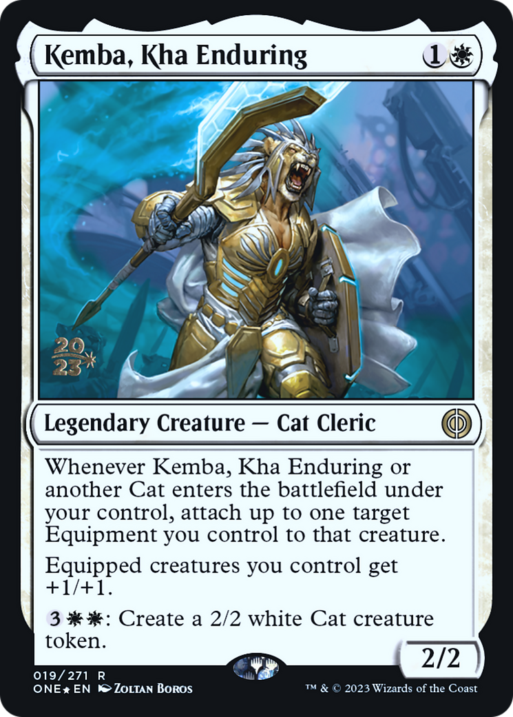 Kemba, Kha Enduring [Phyrexia: All Will Be One Prerelease Promos] | North Game Den