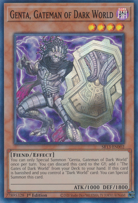 Genta, Gateman of Dark World [SR13-EN002] Super Rare | North Game Den