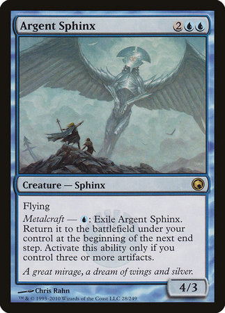 Argent Sphinx [Scars of Mirrodin] | North Game Den