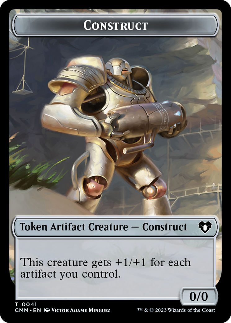 City's Blessing // Construct (41) Double-Sided Token [Commander Masters Tokens] | North Game Den