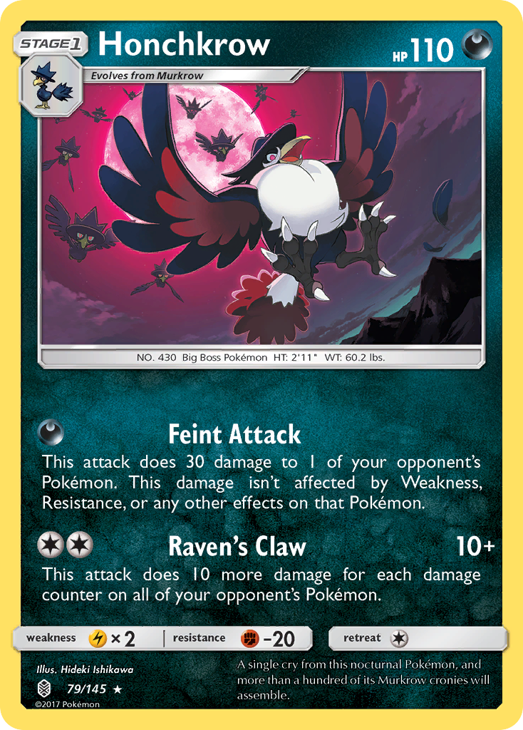 Honchkrow (79/145) [Sun & Moon: Guardians Rising] | North Game Den