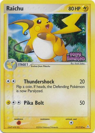 Raichu (51/110) (Stamped) [EX: Holon Phantoms] | North Game Den