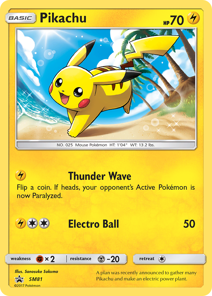 Pikachu (SM81) [Sun & Moon: Black Star Promos] | North Game Den