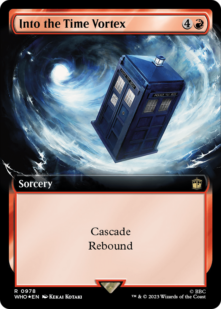 Into the Time Vortex (Extended Art) (Surge Foil) [Doctor Who] | North Game Den