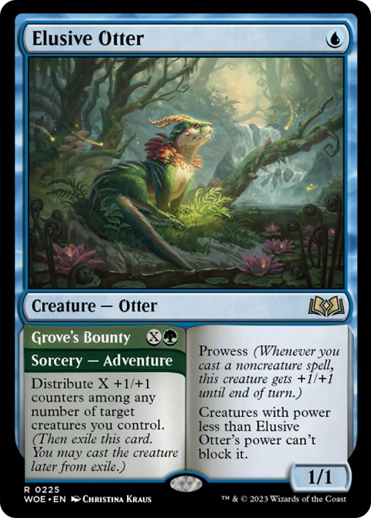 Elusive Otter // Grove's Bounty [Wilds of Eldraine] | North Game Den