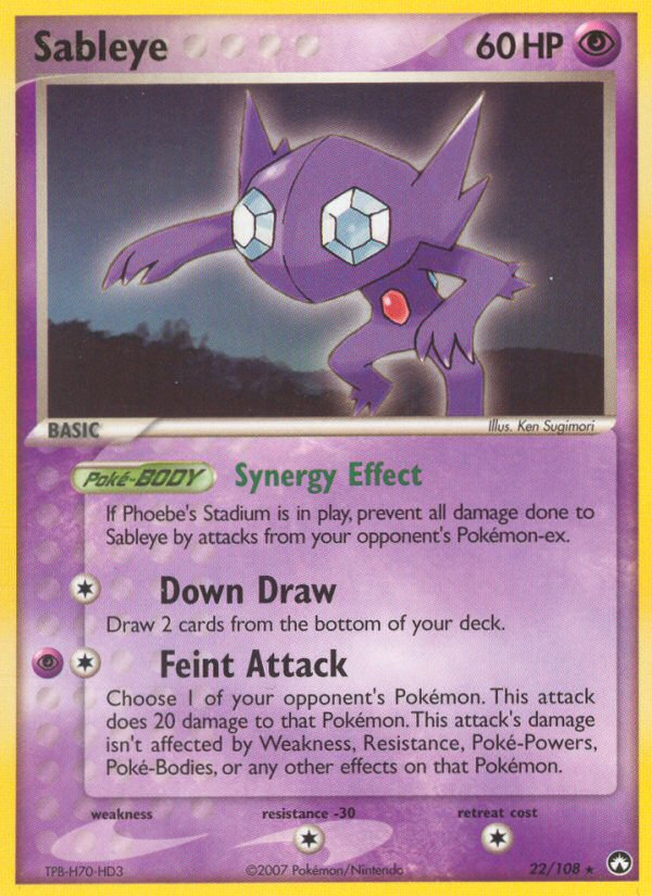 Sableye (22/108) [EX: Power Keepers] | North Game Den