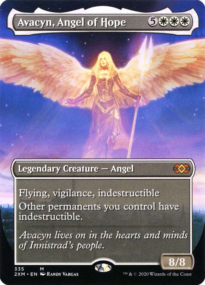 Avacyn, Angel of Hope (Borderless) [Double Masters] | North Game Den