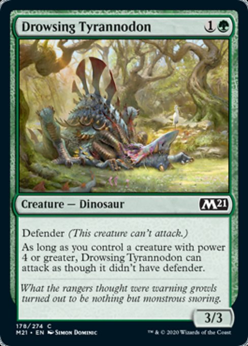 Drowsing Tyrannodon [Core Set 2021] | North Game Den