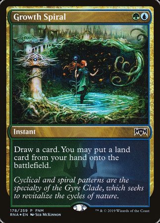 Growth Spiral [Ravnica Allegiance Promos] | North Game Den