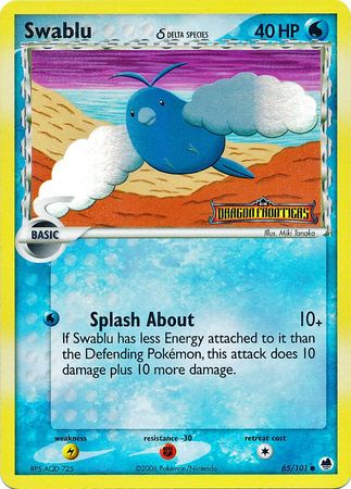 Swablu (65/101) (Delta Species) (Stamped) [EX: Dragon Frontiers] | North Game Den