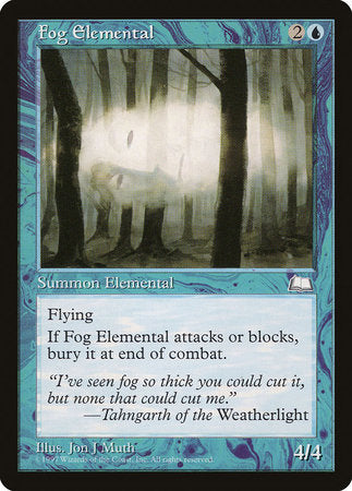 Fog Elemental [Weatherlight] | North Game Den