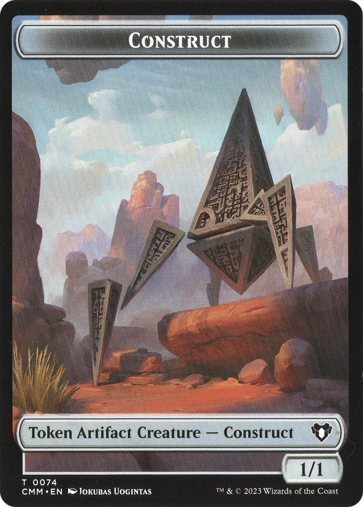 Thopter // Construct (0074) Double-Sided Token [Commander Masters Tokens] | North Game Den
