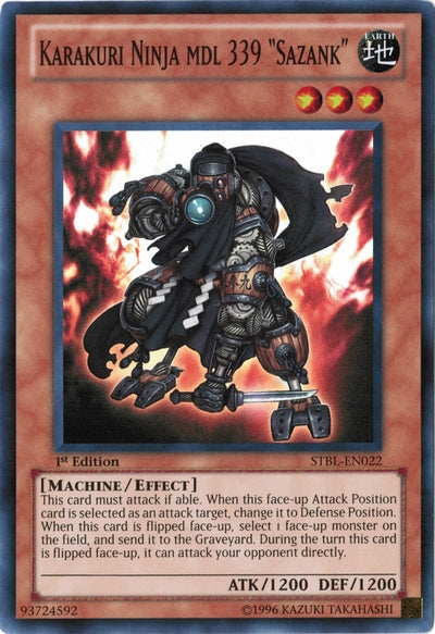Karakuri Ninja mdl 339 Sazank [STBL-EN022] Super Rare | North Game Den